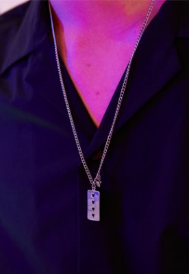 HA-WHA하와 Heart bar necklace