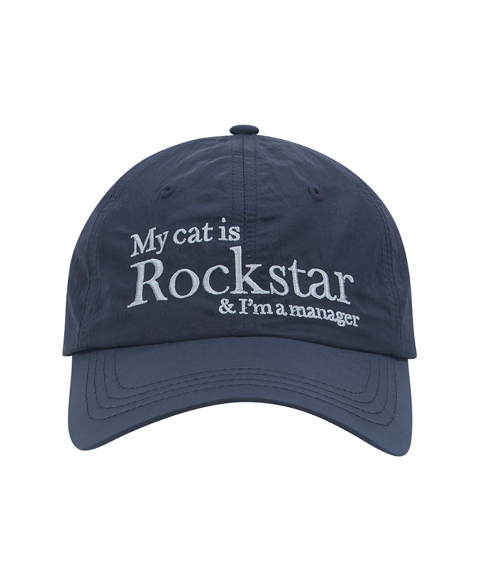 JOEGUSH조거쉬 Rockstar cat cap (Navy)