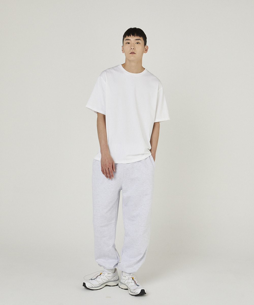 llud러드 LLUD Section Jogger Pants Light Grey