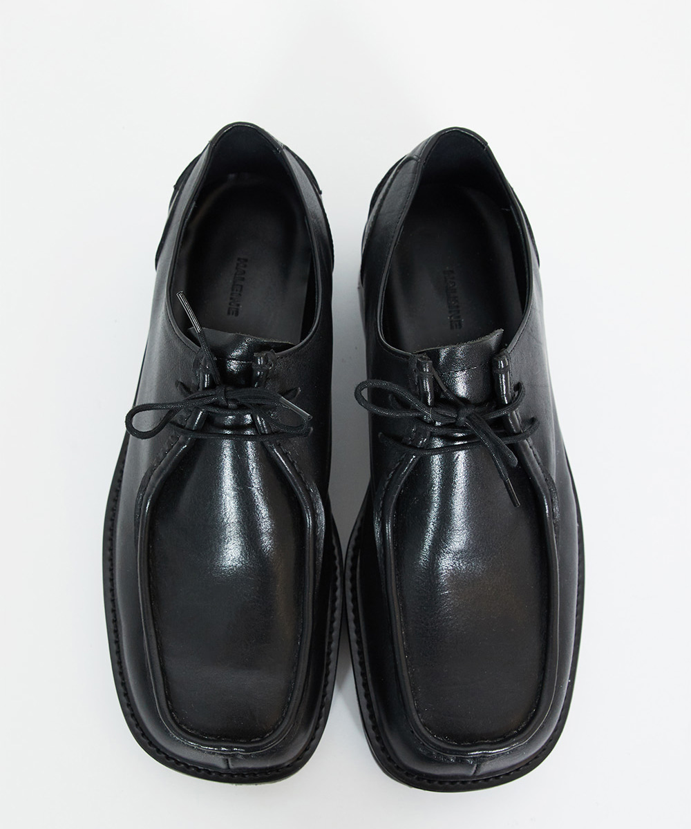 Haleine알렌느 BLACK square toe moc shoes(LH101)