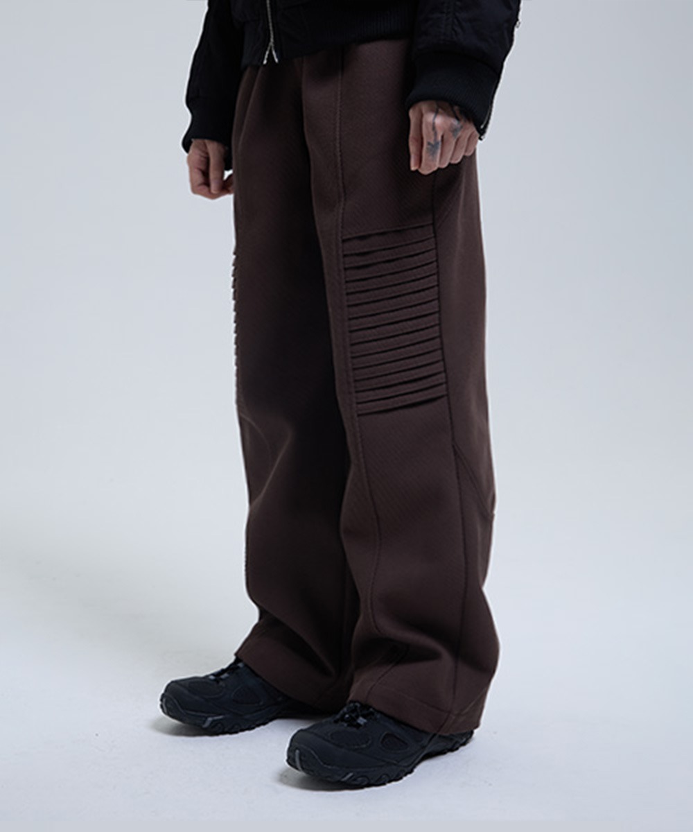 THE COLDEST MOMENT더콜디스트모먼트 TCM fold pants (brown)