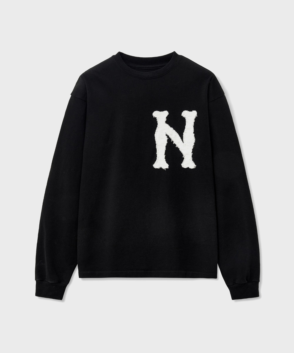 NOUN노운 n logo long sleeves (black)