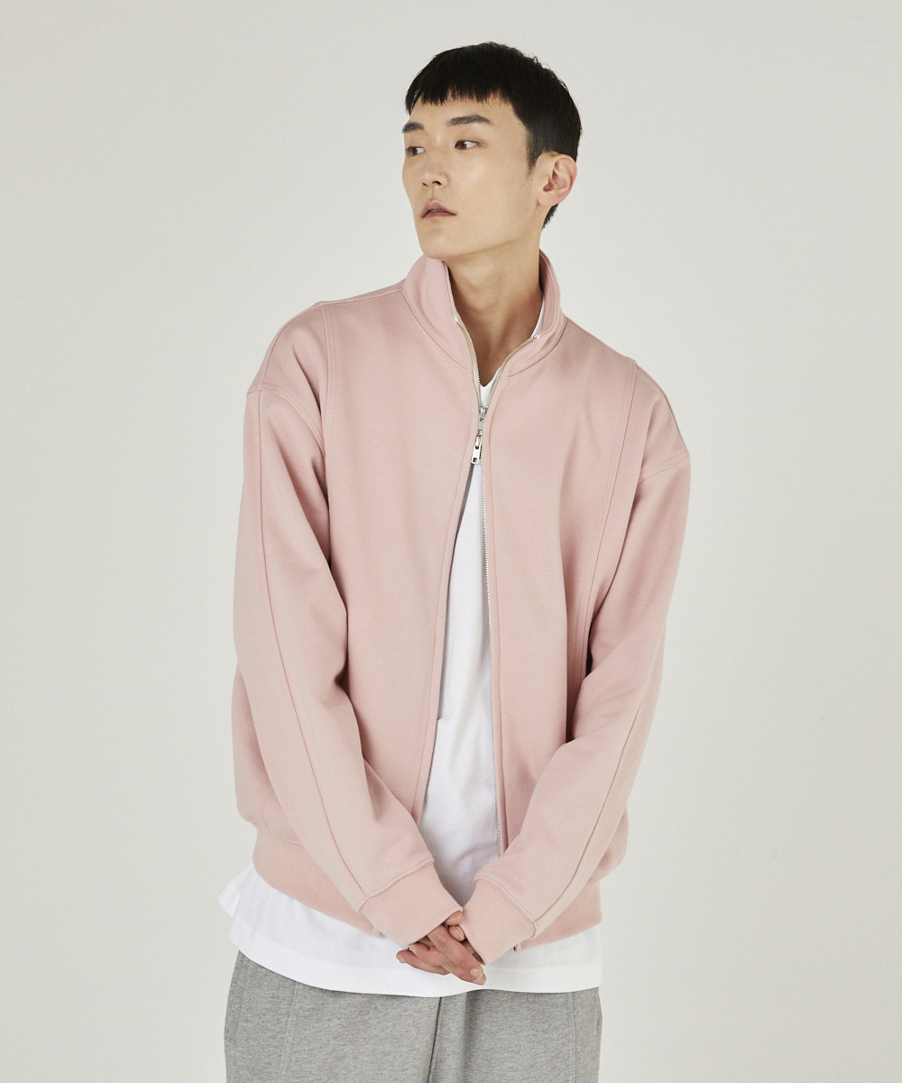 LLUD Side Panel Sweat Zip - Up Pink